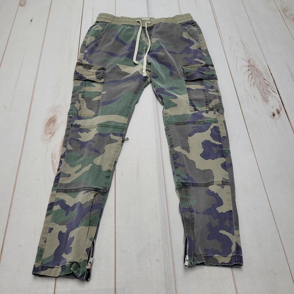 Fear of God FOG Pacsun 2015 faded camo cargo jogger pants zip ankle